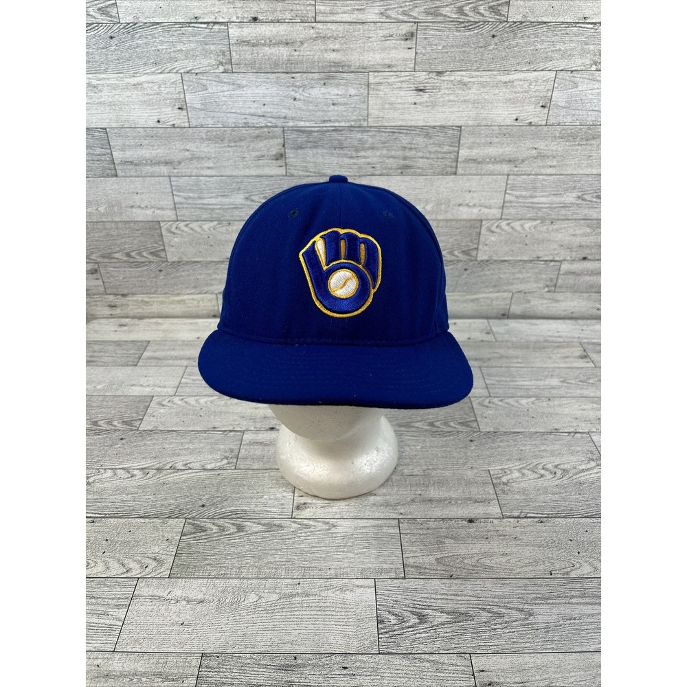 Milwaukee Brewers New‎ Era Authentic On-Field 59FIFTY Fitted Hat Cap 7-1/4"